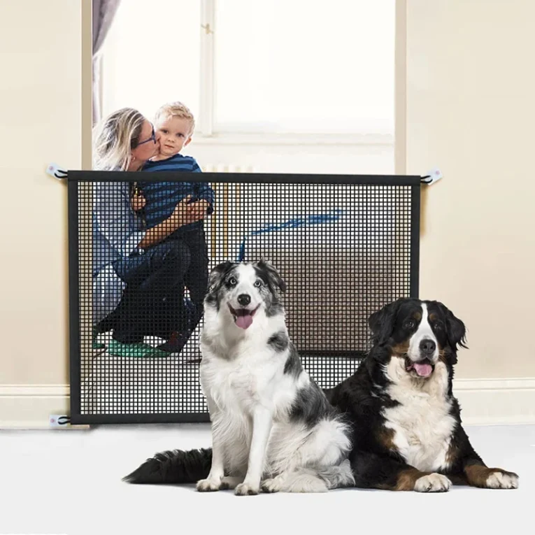 Pet-Dog-Barrier-Fences-With-4Pcs-Hook-Pet-Isolated-Network-Stairs-Gate-New-Folding-Breathable-Mesh-1.webp