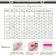 International ring size chart with measurement instructions.